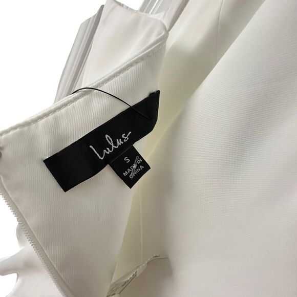 Lulu’s Reinette White Strapless Tulip Midi Dress | S - Picture 9 of 10